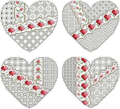 (image for) Crazy Blackwork Valentines